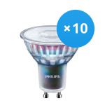 Opakowanie 10x Philips MASTER LED Spot ExpertColor GU10 PAR16 5.5W 400lm 36D - 940 Zimna Biel | Najlepsze renderowanie kolorów - Ściemnianie - Zamienne 50W