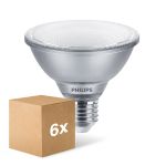 Opakowanie 6x Philips Master Value LED Żarówka Reflektor E27 PAR30S 9.5W 760lm 25D - 930 Ciepła Biel | Najlepsze Renderowanie Kolorów - Ściemnianie - Zamienne 75W