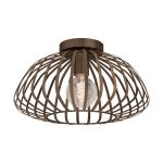 Eglo Lampa sufitowa Espinal Stal Brąz | IP20 - Nadaje Się Do 1x E27 