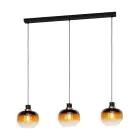 Eglo Lampa Wisząca Oilella Stal Czarny Złoty | IP20 - Nadaje Się Do 3x E27 